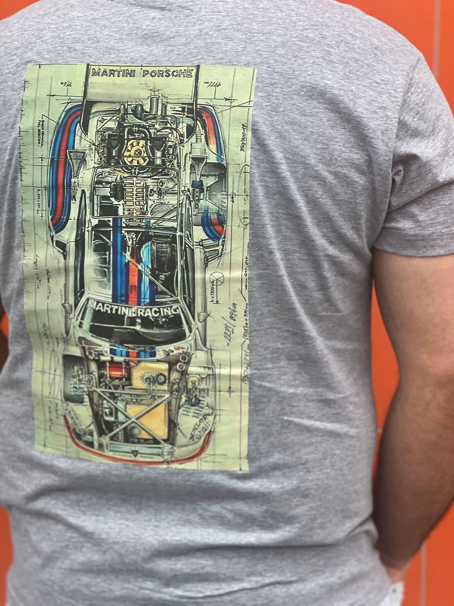 Camiseta Porsche Martini Racing Vinil Textil