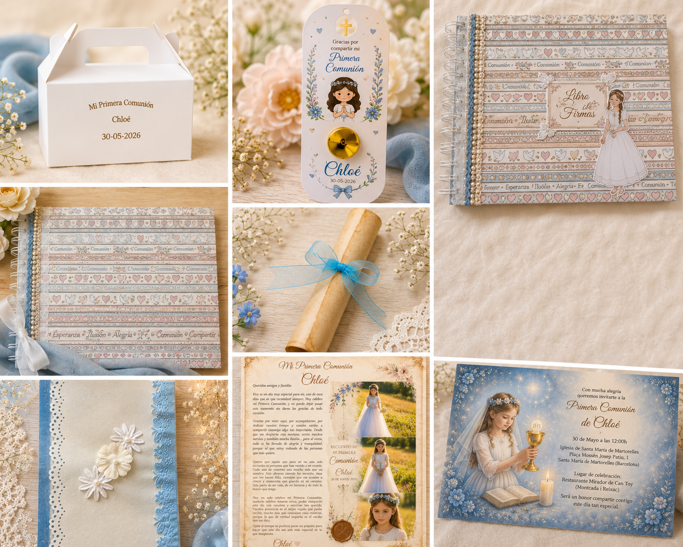 🌟 Invitaciones Personalizadas | Primera Comunión