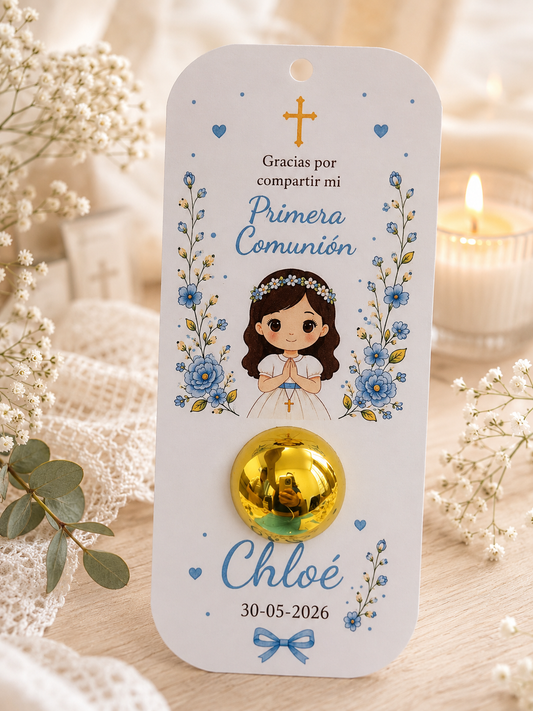 💄 Tarjeta Labial Personalizada | Primera Comunión